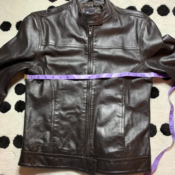 Brody Y2K Leather Moto Bomber Biker Jacket Women's Small Black Motorcycle Retro - Picture 11 of 14